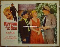 m438 RETURN FROM THE SEA movie lobby card '54 Jan Sterling