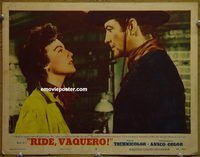m444 RIDE VAQUERO movie lobby card #8 '53 Robert Taylor, Ava Gardner