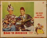 m446 ROAD TO MOROCCO #2 movie lobby card '42 Hope & Crosby portrait!