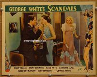 m219 GEORGE WHITE'S SCANDALS movie lobby card '34 Vallee, Alice Faye