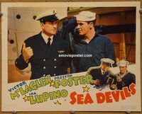 m462 SEA DEVILS movie lobby card '37 Victor McLaglen, Preston Foster