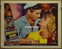 m481 SMUGGLER'S ISLAND movie lobby card #3 '51 Jeff Chandler, Keyes