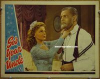 m488 SO'S YOUR UNCLE movie lobby card '43 Elyse Knox