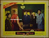 m496 STORM FEAR movie lobby card #8 '56 Cornel Wilde, Jean Wallace