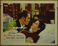 m499 STRANGE WOMAN movie lobby card #8 '46 sexy Hedy Lamarr in bed!