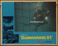 m502 SUBMARINE X-1 movie lobby card #8 '68 cool undersea fight!