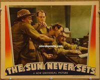 m505 SUN NEVER SETS movie lobby card '39 Douglas Fairbanks Jr.