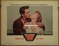 m516 TARGET ZERO movie lobby card #2 '56 Richard Conte, Peggy Castle