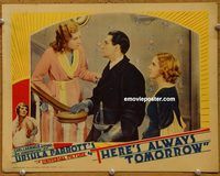 m529 THERE'S ALWAYS TOMORROW movie lobby card '34 Robert Taylor