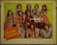 m534 THOUSAND & ONE NIGHTS movie lobby card '45 Phil Silvers & girls!