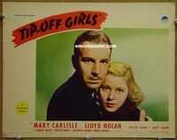 m544 TIPOFF GIRLS movie lobby card '38 Mary Carlisle, Lloyd Nolan