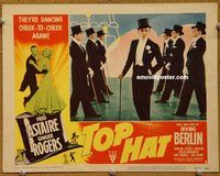 m548 TOP HAT movie lobby card #2 R53 great Fred Astaire in top hat!