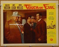 m553 TOUCH OF EVIL movie lobby card #3 '58 Orson Welles, Heston