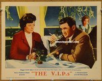 m582 VIPS movie lobby card #1 '63 Maggie Smith, Rod Taylor