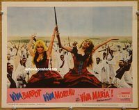 m584 VIVA MARIA movie lobby card #3 '66 Brigitte Bardot, Moreau