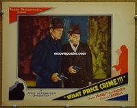 m601 WHAT PRICE CRIME movie lobby card '35 Charles Starrett