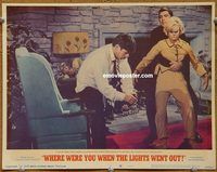 m607 WHERE WERE YOU WHEN THE LIGHTS WENT OUT movie lobby card #5 '68