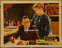 m611 WICKED AS THEY COME movie lobby card #3 '56 bad Arlene Dahl!