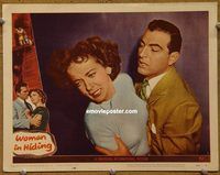 m621 WOMAN IN HIDING movie lobby card #4 '50 Ida Lupino