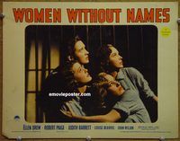 m624 WOMEN WITHOUT NAMES movie lobby card '40 wild bad girl image!