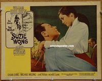 m625 WORLD OF SUZIE WONG movie lobby card #2 '60 William Holden, Kwan