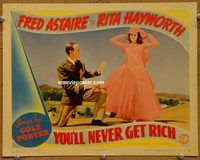 m629 YOU'LL NEVER GET RICH movie lobby card '41 Astaire, Hayworth