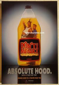 n057 DON'T BE A MENACE DS teaser one-sheet movie poster '96 Wayans