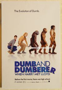 n060 DUMB & DUMBERER DS teaser one-sheet movie poster '03 Olsen, Richardson