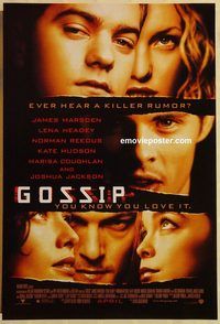 n079 GOSSIP DS advance one-sheet movie poster '00 Joshua Jackson