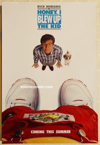 n088 HONEY I BLEW UP THE KID DS teaser one-sheet movie poster '92 Moranis