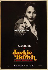 n098 JACKIE BROWN DS teaser one-sheet movie poster '97 Tarantino, Pam Grier