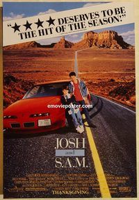n100 JOSH & SAM DS advance one-sheet movie poster '93 Tierney, Fleiss