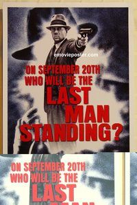 n104 LAST MAN STANDING DS teaser one-sheet movie poster '96 Bruce Willis