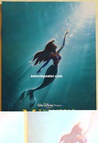 n113 LITTLE MERMAID DS advance one-sheet movie poster R97 Walt Disney
