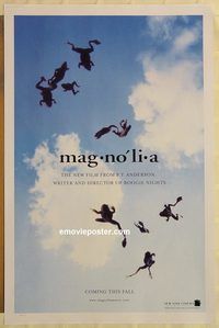 n117 MAGNOLIA DS teaser one-sheet movie poster '99 Cruise, Moore