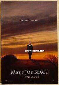 n124 MEET JOE BLACK DS teaser one-sheet movie poster '98 Brad Pitt
