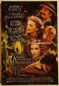 n127 MIDSUMMER NIGHT'S DREAM DS portraits adv one-sheet movie poster '99
