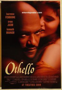 n143 OTHELLO DS advance one-sheet movie poster '95 Laurence Fishburne