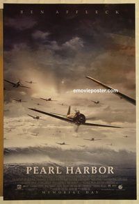 n148 PEARL HARBOR DS advance one-sheet movie poster '01 Affleck