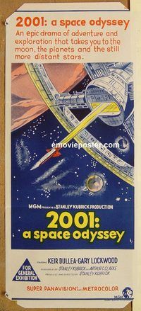 q169 2001 A SPACE ODYSSEY Australian daybill movie poster '68 Kubrick