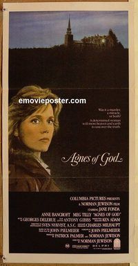 p015 AGNES OF GOD Australian daybill movie poster '85 Jane Fonda, Meg Tilly