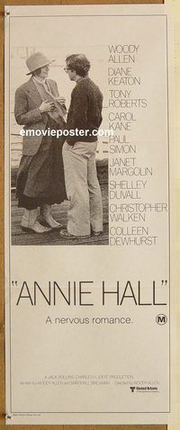 p043 ANNIE HALL Australian daybill movie poster '77 Woody Allen, Keaton