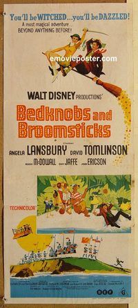 p081 BEDKNOBS & BROOMSTICKS Australian daybill movie poster '71 Disney