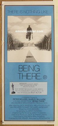 p083 BEING THERE Australian daybill movie poster '80 Sellers, MacLaine