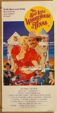 p086 BEST LITTLE WHOREHOUSE IN TEXAS Australian daybill movie poster '82