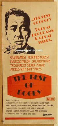 p087 BEST OF BOGEY Australian daybill movie poster '75 Humphrey Bogart