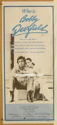 p126 BOBBY DEERFIELD Australian daybill movie poster '77 Al Pacino, racing!