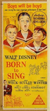 p133 BORN TO SING Australian daybill movie poster '42 Virginia Weidler