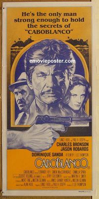 p167 CABOBLANCO Australian daybill movie poster '80 Charles Bronson