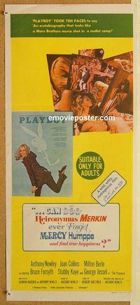 p174 CAN HEIRONYMUS MERKIN EVER FORGET Australian daybill movie poster '69